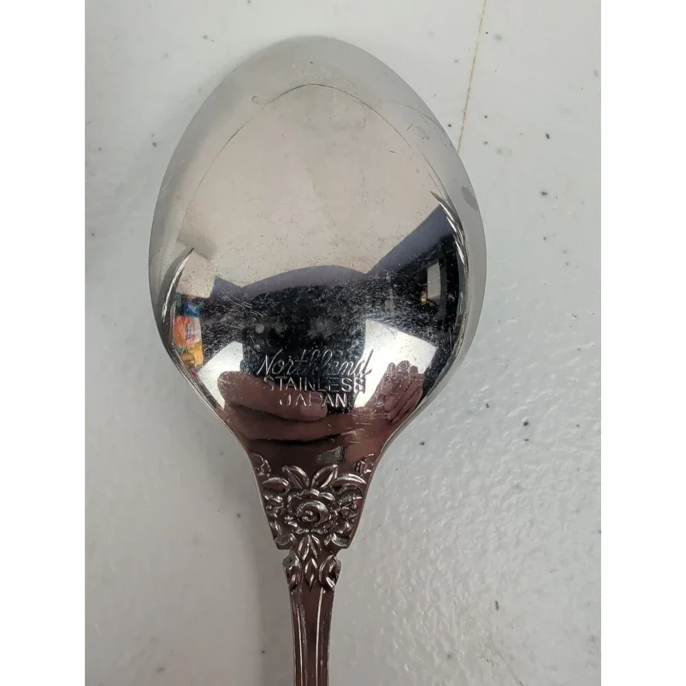 Set of 4 Oneida Northland Baton Rouge Stainless Teaspoons 6